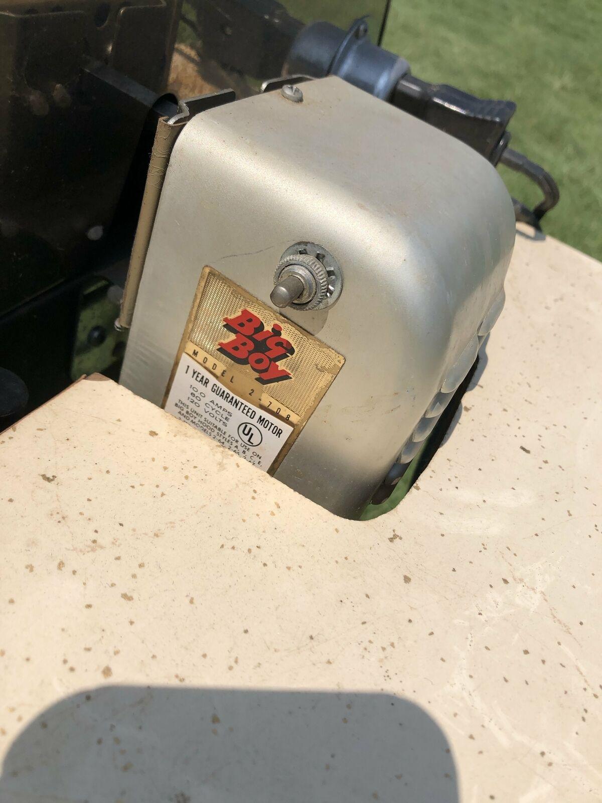 Vintage BIG BOY BBQ Grill stainless steel mid century modern barbecue rotisserie