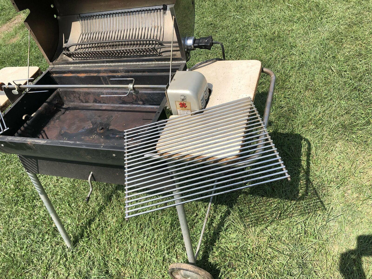 Vintage BIG BOY BBQ Grill stainless steel mid century modern barbecue rotisserie