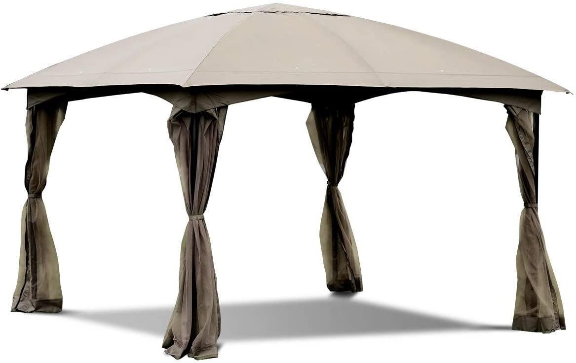 11.5' x 11.5' Fully Enclosed Outdoor Gazebo with Removable 4 Walls