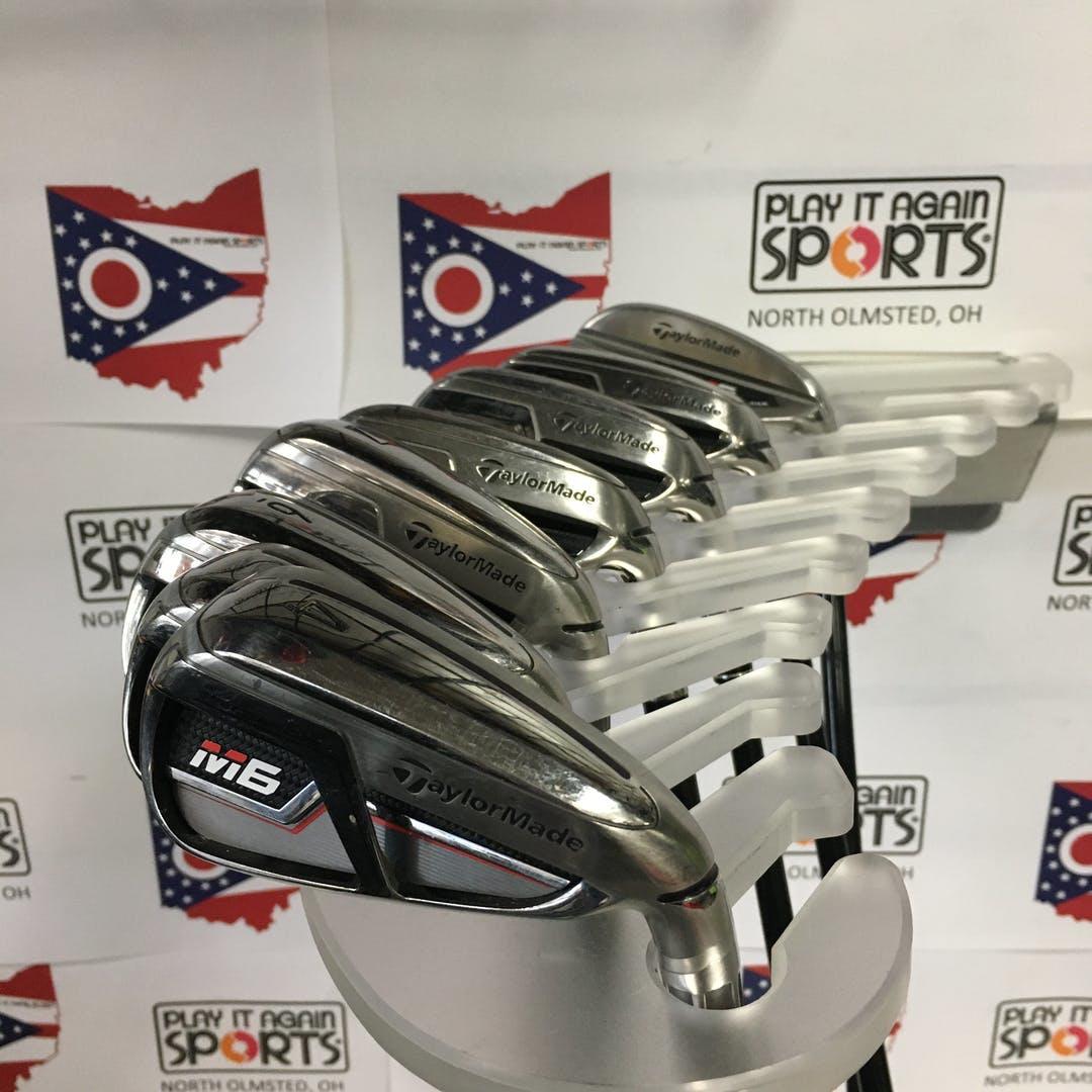 Used Taylormade M6 4i-gw Aw Graphite Regular Golf Iron Or Hybrid Sets