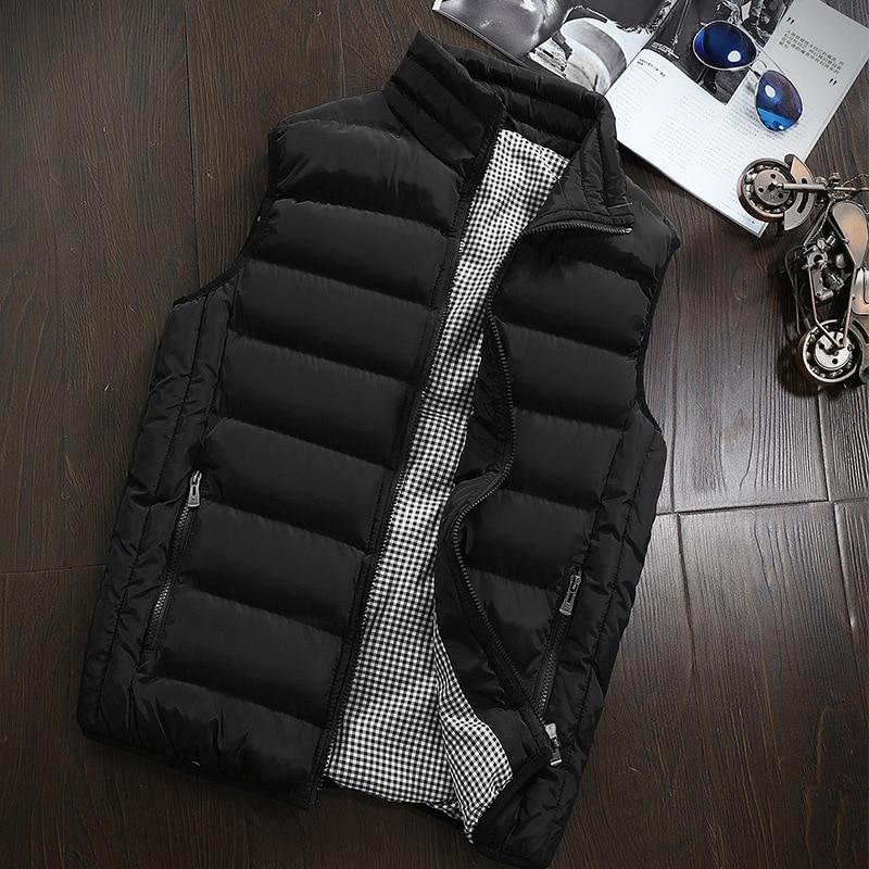 Fashion Men Sleeveless Jacket Winter Vest