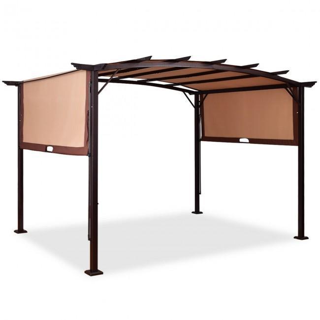 12 x 9 ft Outdoor Pergola Gazebo Canopy Sun Shelter with