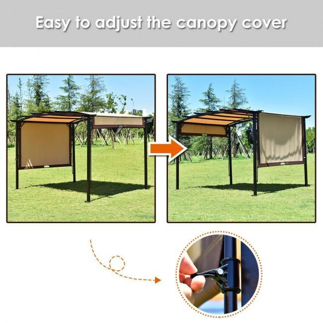 12 x 9 ft Outdoor Pergola Gazebo Canopy Sun Shelter with