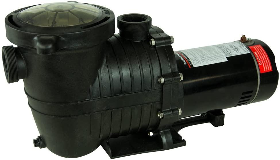 Rx Clear Mighty Niagara Pump| for In-Ground Swimming Pools | Single Speed |1 HP Pump | Electrical Hookup 115 Volt | 5.7/11.5 Amps | 1 ½" Plumbing Connections