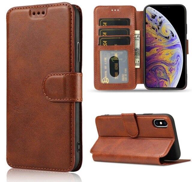 Phone Case - Luxury Leather Wallet Flip Cover For iPhone 11 Pro Max