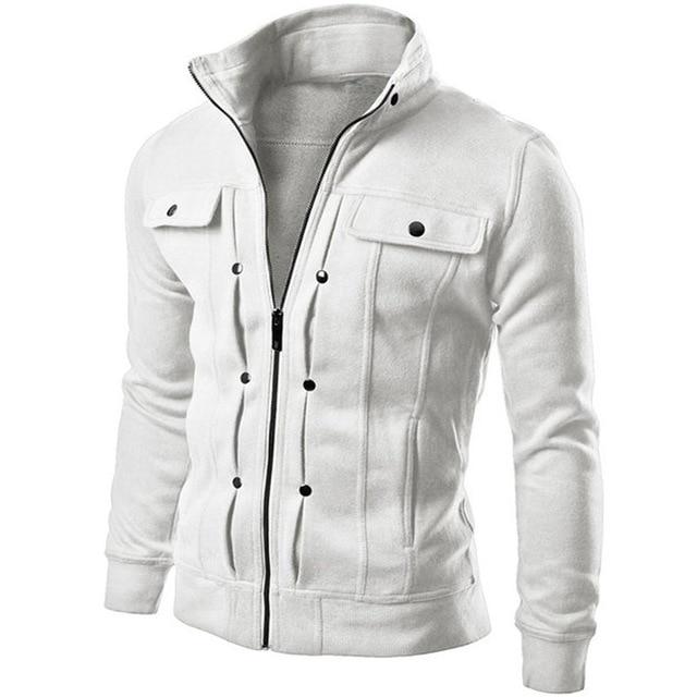 ng Autumn Men's Cardigan Multi Button Hoodies