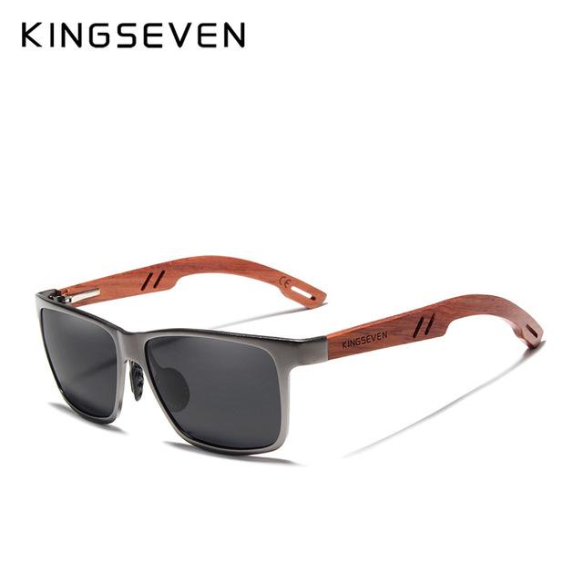 Handmade Bubinga Wooden Men's Mirror Lens Sun Glasses
