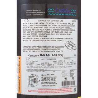 Pump, Magnum Force, 1.5hp, 115/230v, 1-spd, Uprate, EE