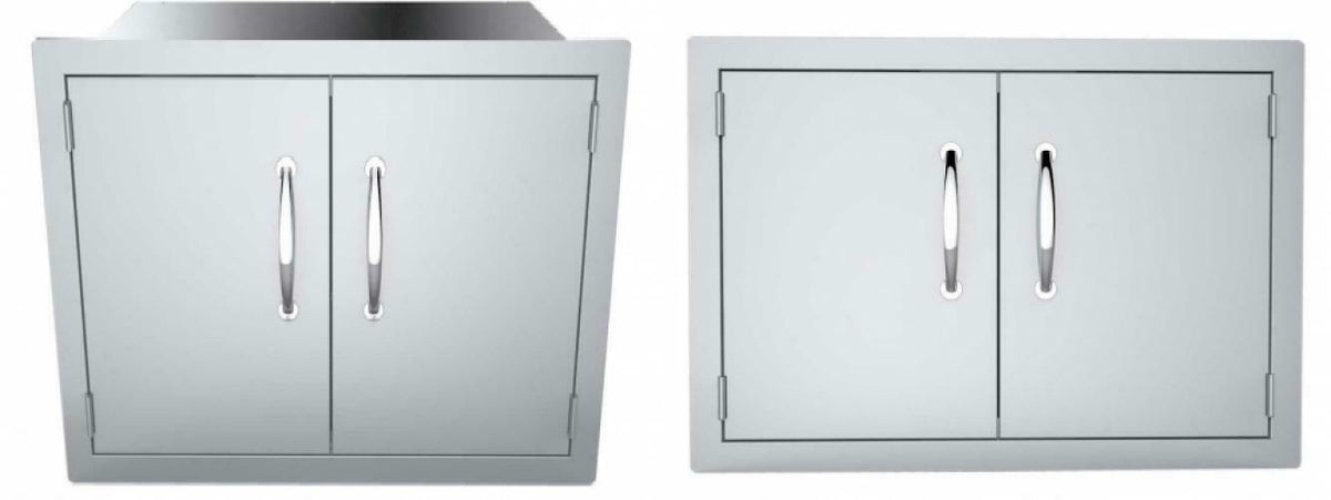 SUNSTONE DSH30 30-Inch Double Door Dry Storage Stainless Steel