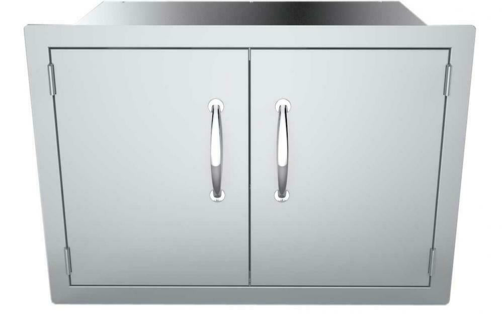 SUNSTONE DSH30 30-Inch Double Door Dry Storage Stainless Steel