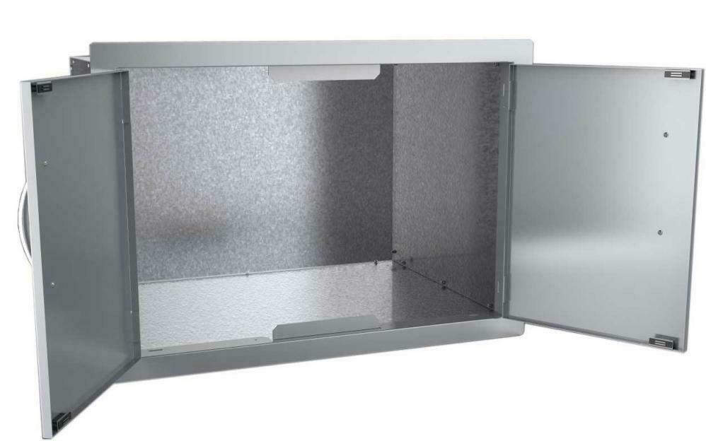 SUNSTONE DSH30 30-Inch Double Door Dry Storage Stainless Steel