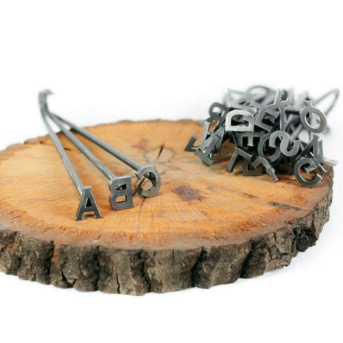 1" Tall A-Z Alphabet Branding Irons - 26 Letters - BBQ, Woodwork Crafts Monogram