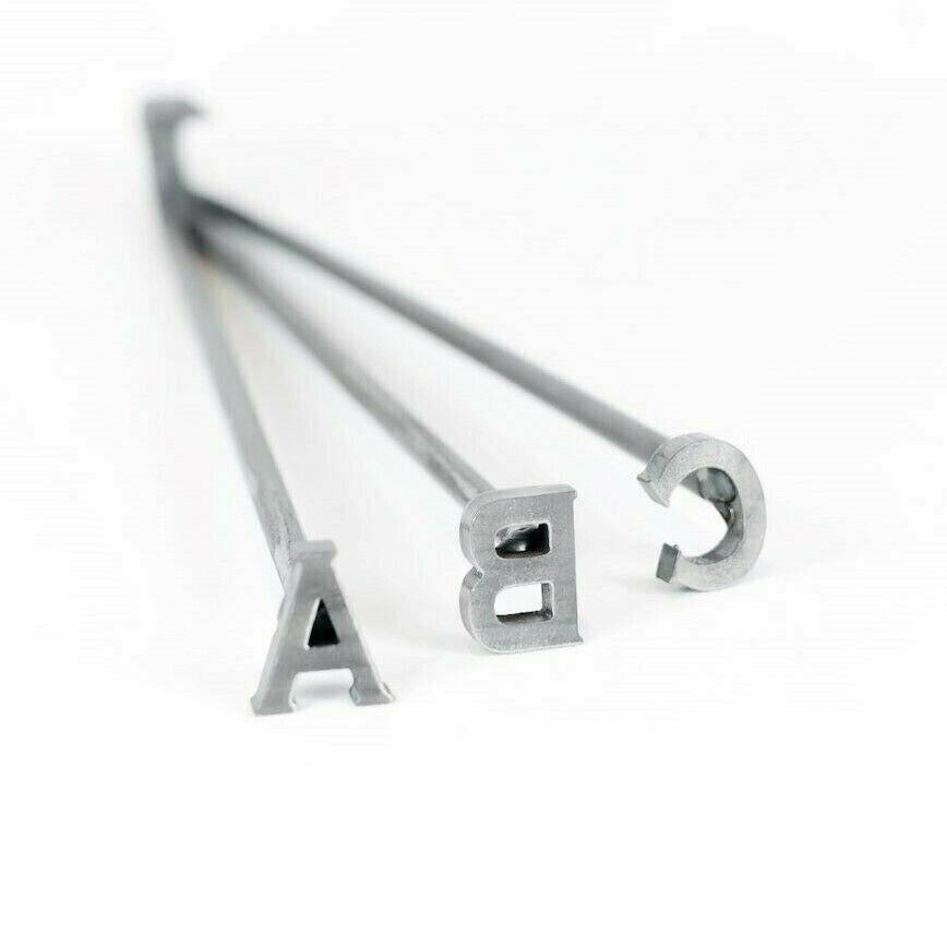 1" Tall A-Z Alphabet Branding Irons - 26 Letters - BBQ, Woodwork Crafts Monogram