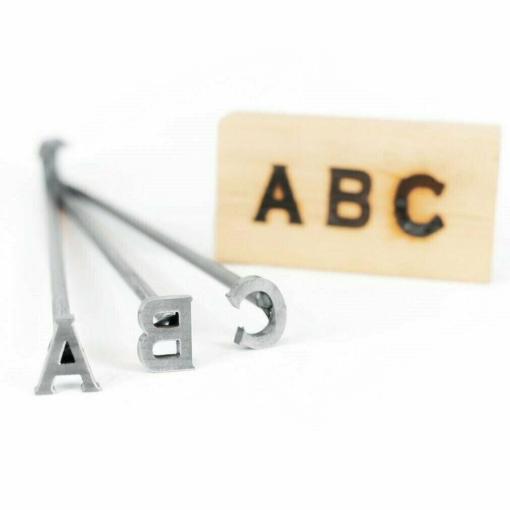 1" Tall A-Z Alphabet Branding Irons - 26 Letters - BBQ, Woodwork Crafts Monogram