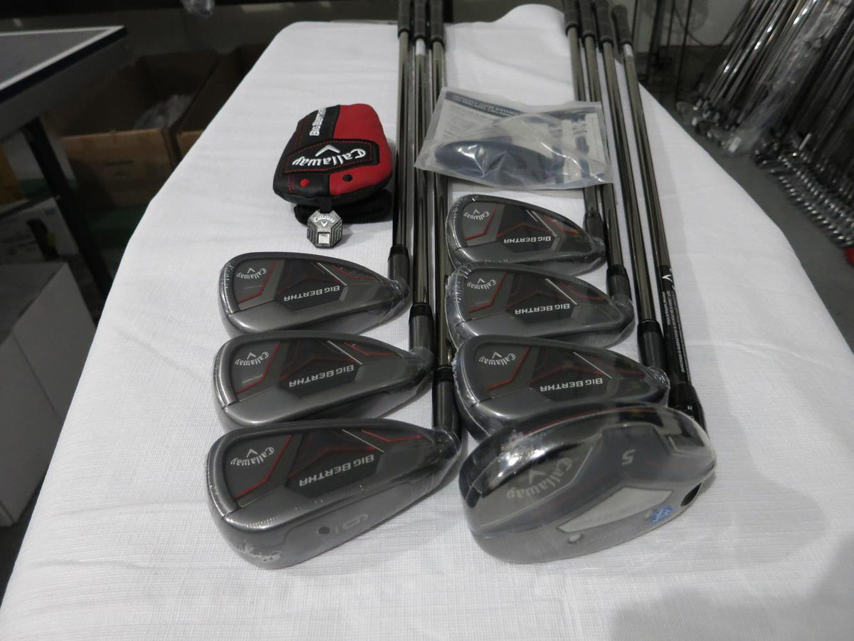 Callaway 2019 Big Bertha 19 Iron Set - 5H, 6-PW, AW - Ladies Graphite - NEW - LH