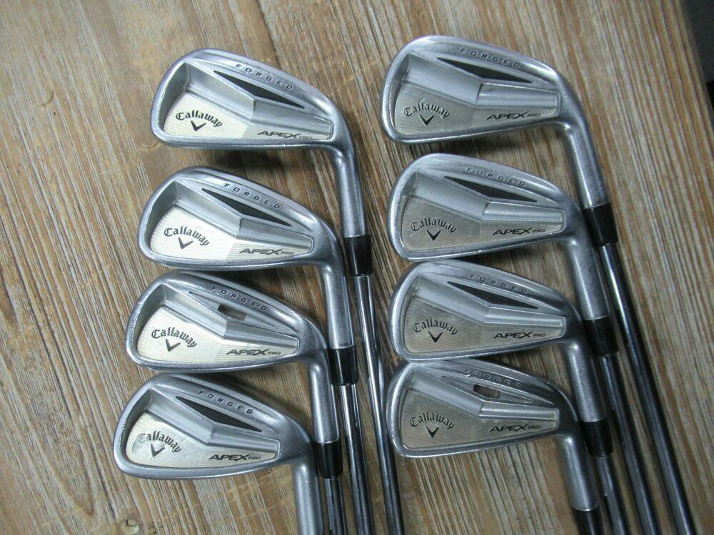 CALLAWAY APEX PRO FORGED N SET 3 - PW DG PRO X100 STEEL STIFF NEW GRIPS