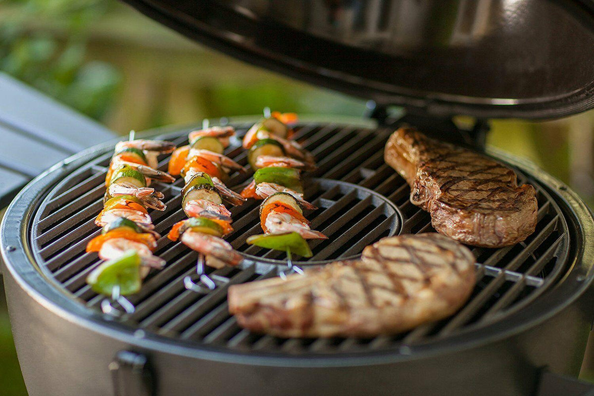Charcoal Barbecue Grill and Smoker Outdoor Cooking Kamado BBQ Cart Insulated New