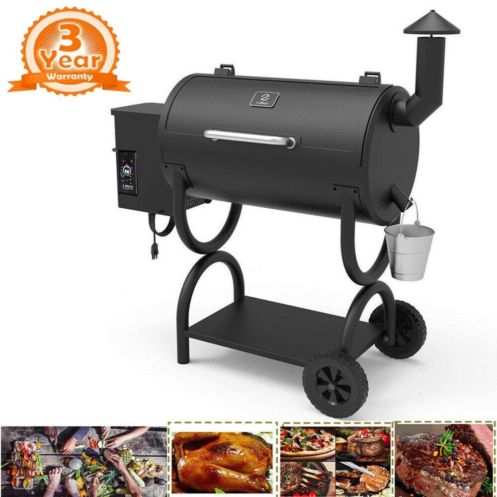 Z GRILLS ZPG-550B 2021 New Wood Pellet Grill 8 in 1 BBQ Smoker Digital Control