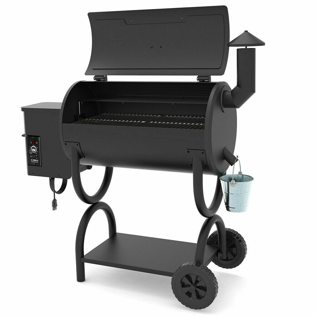 Z GRILLS ZPG-550B 2021 New Wood Pellet Grill 8 in 1 BBQ Smoker Digital Control