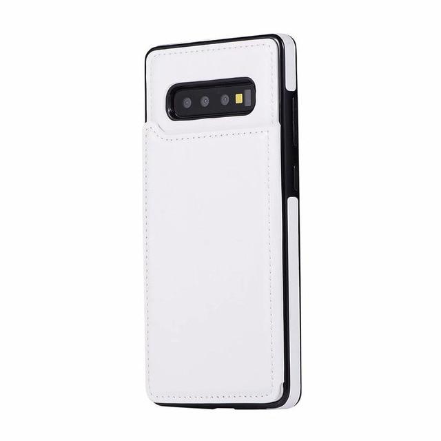 Phone Case - Retro PU Leather Wallet Magnet Multi Card Case For Galaxy