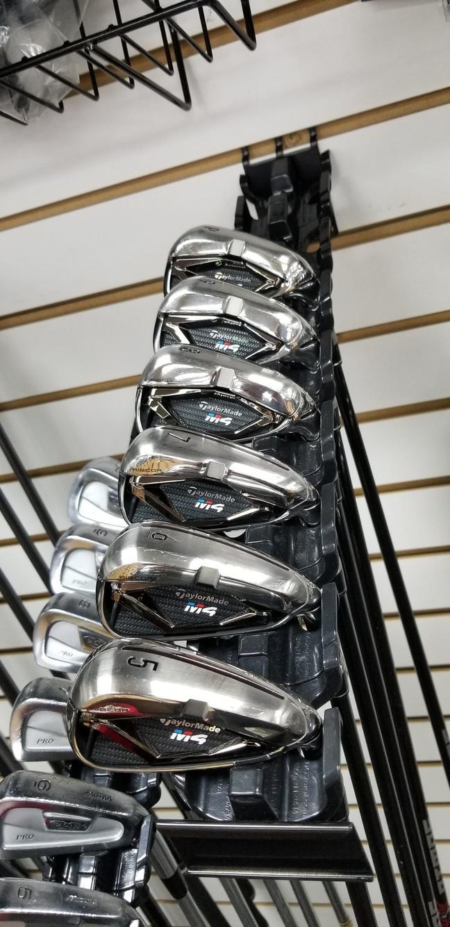 Used Taylormade M4 5i-pw Graphite Regular Golf Iron Or Hybrid Sets