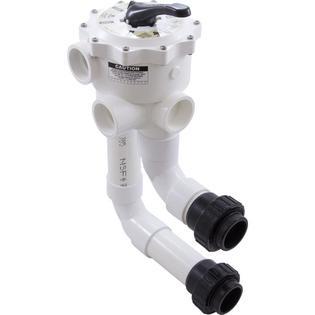 Plastics Multiport Valve, Side Mount, 2" Slip, with Unions