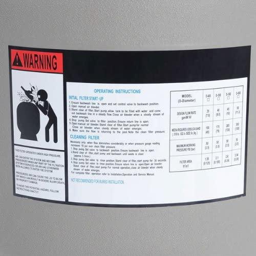 AV Prime Inc. 16" in / Above Ground Swimming Pool Sand Filter w/ Valve
