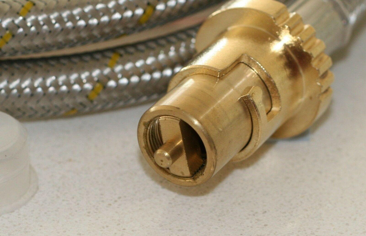 the te Q to Caravan gas line bayonet retrofit kit with 3m S/S Hose