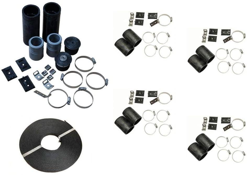 SolarPoolSupply Highest Performing Design - DIY Solar Pool Heater System Kit - 15-20 Year Life Expectancy - Made in USA [4-4x10 / 1.5" I.D. Header]