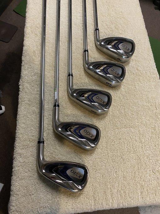Used Men's XXIO Right Handed Xxio X Iron Set Stiff Flex Steel Shaft