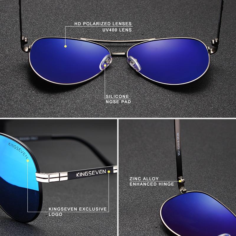 Sunglasses - Designer Men's Pilot HD Polarized Sunglasses