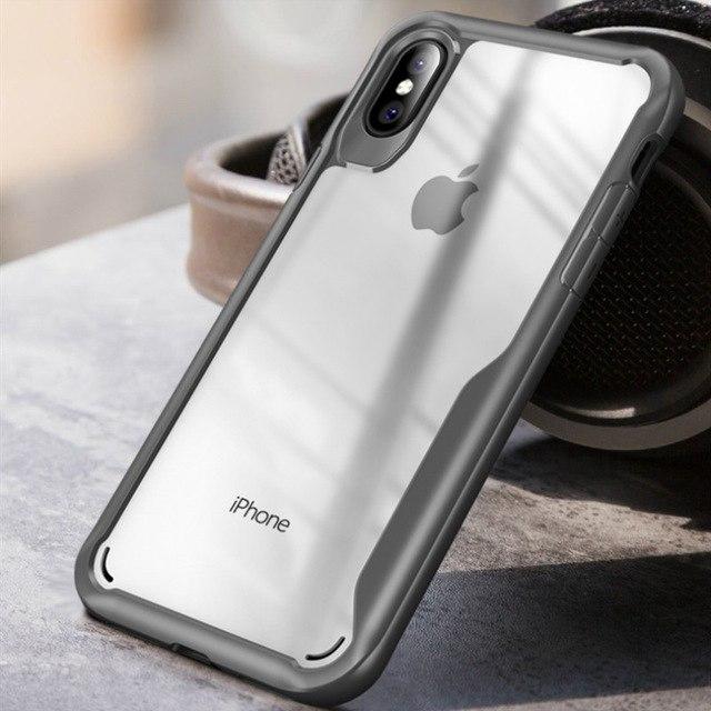 Phone Case - Luxury Ultra Thin Hybrid Clear Acrylic & Soft TPU Edge Protective Phone Case For iPhone XS/XR/XS Max 8/7 Plus