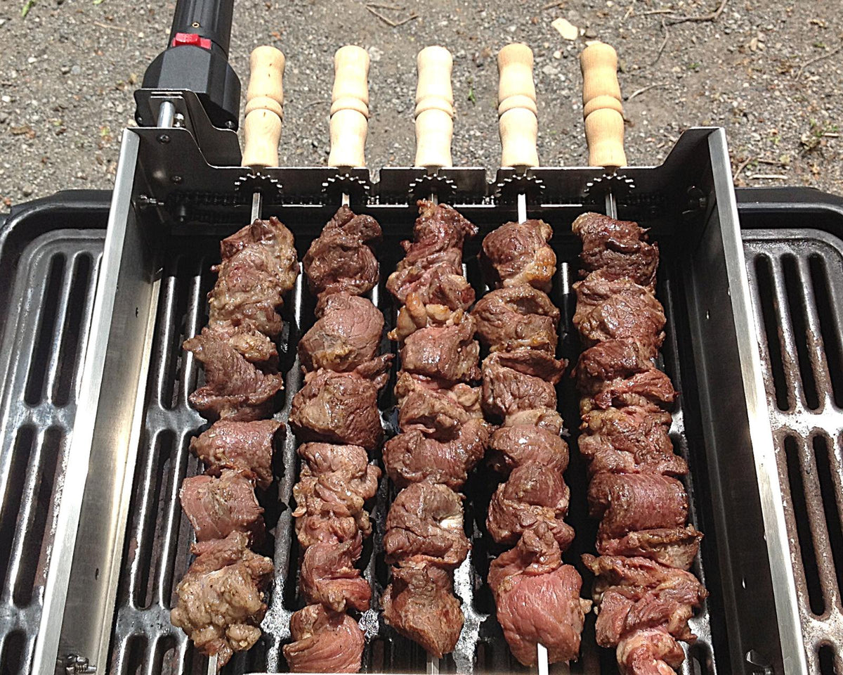Spinarri 543 -Motorized kebob skewers for your existing gas / charcoal BBQ grill