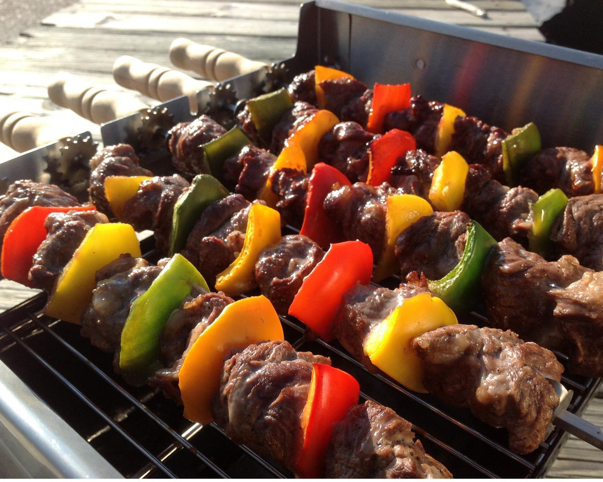 Spinarri 543 -Motorized kebob skewers for your existing gas / charcoal BBQ grill
