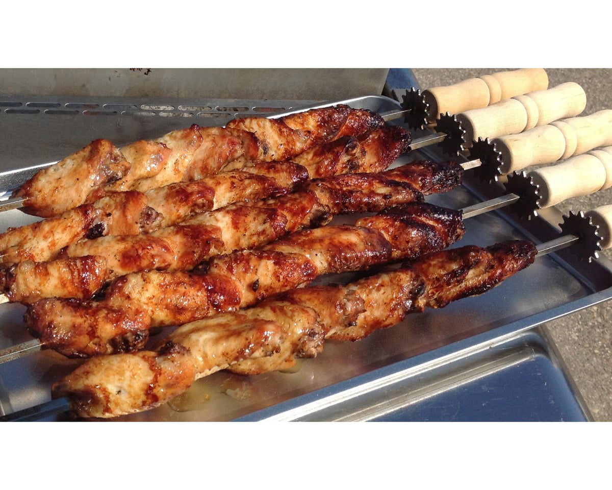 Spinarri 543 -Motorized kebob skewers for your existing gas / charcoal BBQ grill