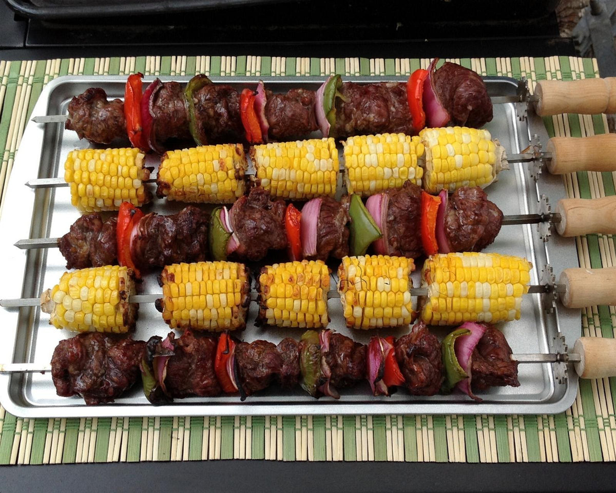 Spinarri 543 -Motorized kebob skewers for your existing gas / charcoal BBQ grill