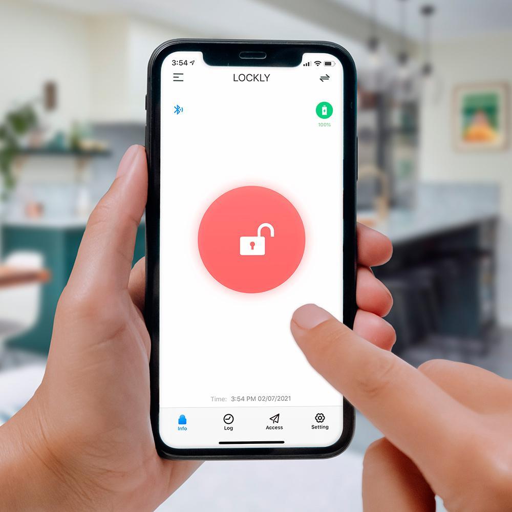 Secure PRO Satin Nickel Smart Lock Deadbolt with 3D Fingerprint and Wi-Fi (Works with Alexa and Google Home)