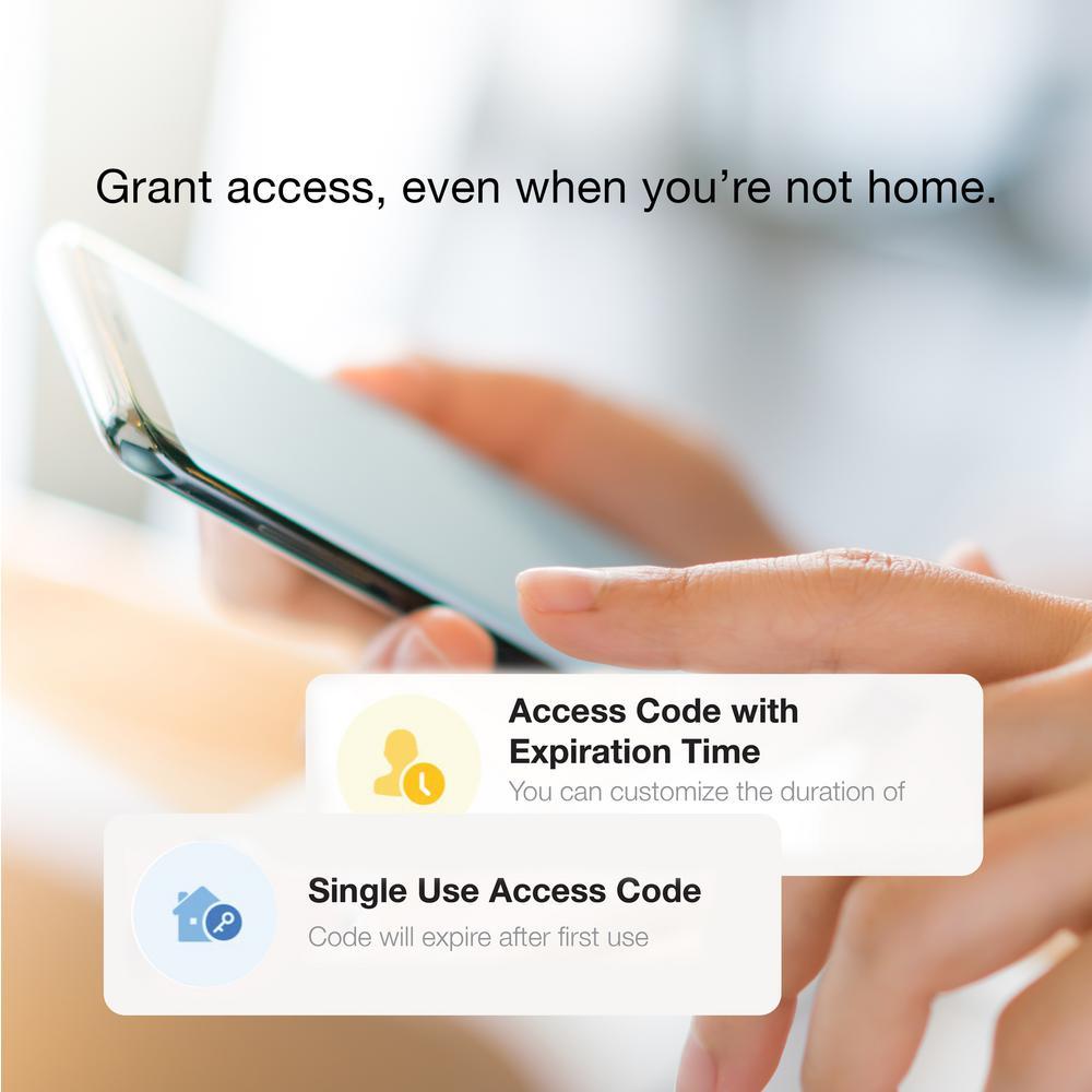 Secure PRO Satin Nickel Smart Lock Deadbolt with 3D Fingerprint and Wi-Fi (Works with Alexa and Google Home)