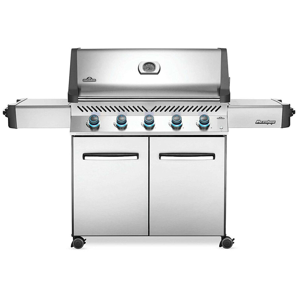 Napoleon P665NSS Prestige 665 Stainless Steel Natural Gas Grill w/ Side Shelves