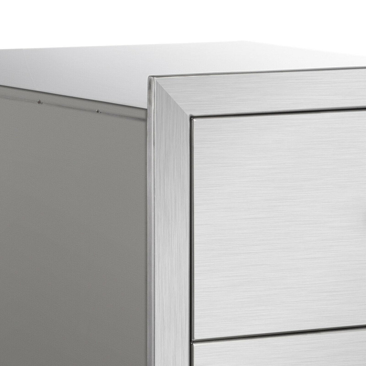 14x23x20 Inch Triple Worktable Stainless Steel Outdoor Kitchen BBQ Access Drawer