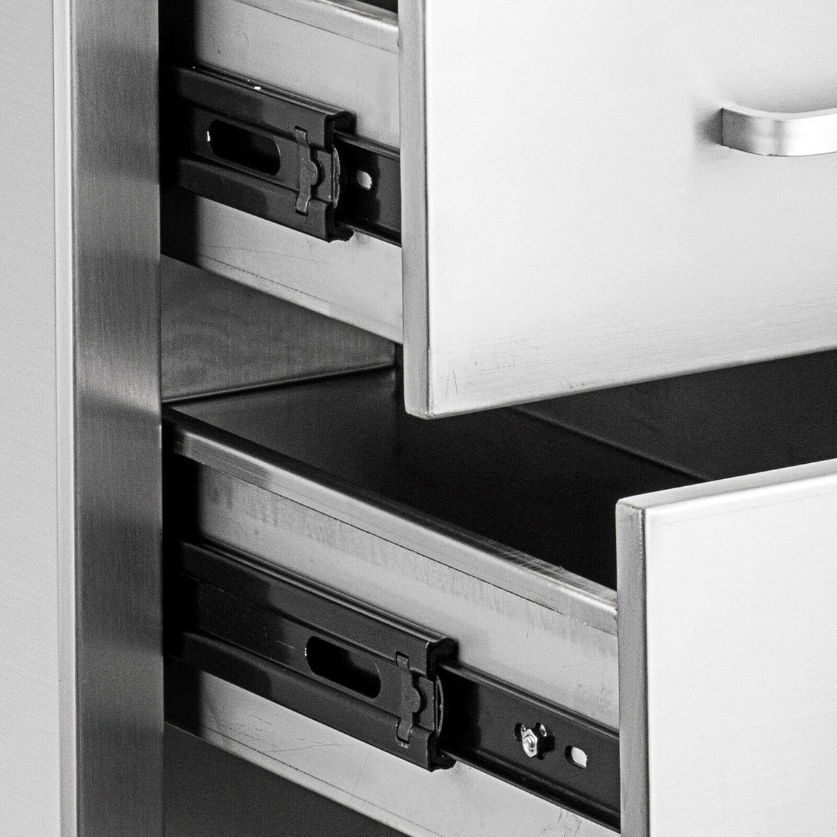 14x23x20 Inch Triple Worktable Stainless Steel Outdoor Kitchen BBQ Access Drawer