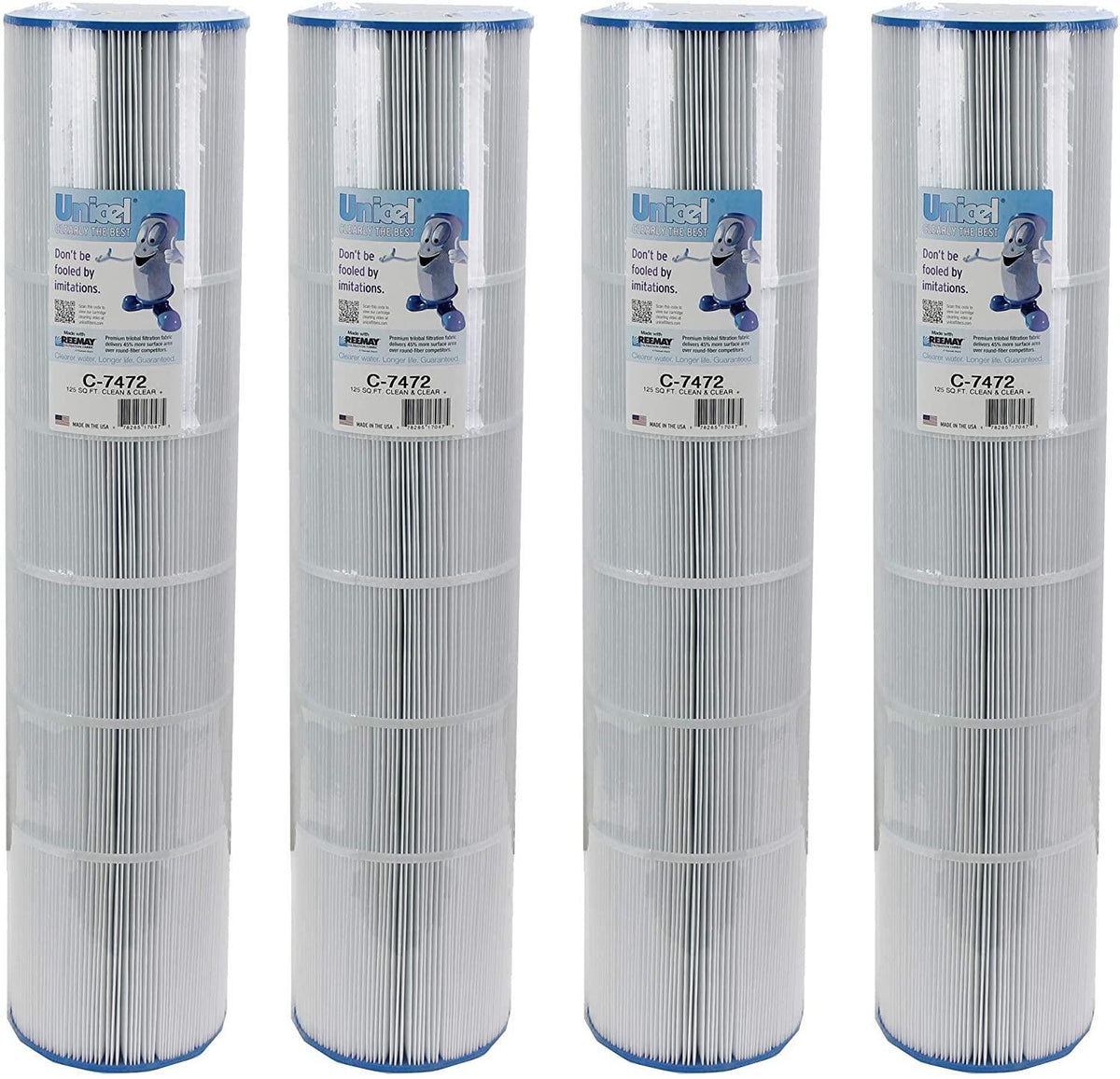 Unicel C-7472 Pac Fab/Waterway 125 Sq. Ft. Swimming Pool Replacement Filter Cartridge (4 Pack)