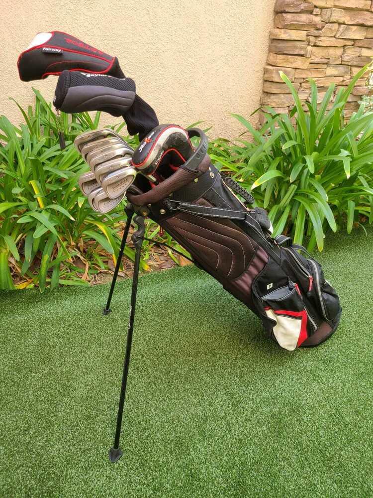 TaylorMade Complete GolfSet +Bag,R360 Driver,300 Wood,SuperSteel Irons,Putter,RH