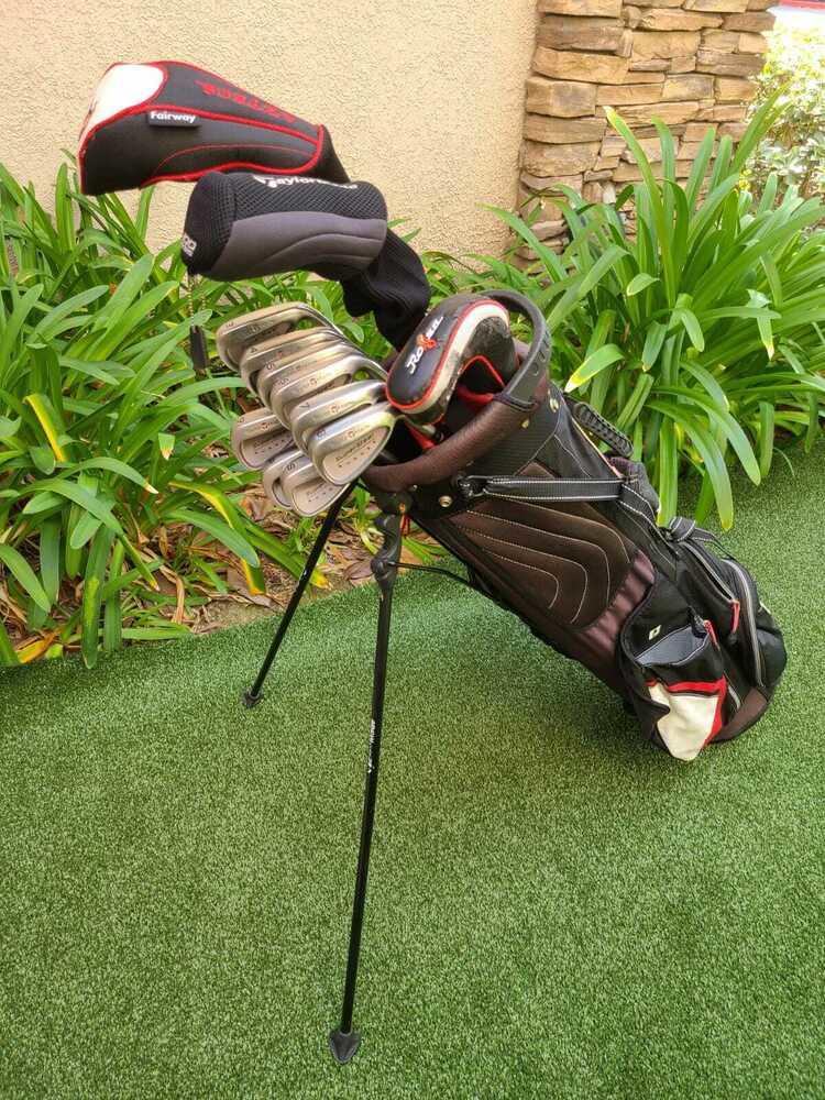 TaylorMade Complete GolfSet +Bag,R360 Driver,300 Wood,SuperSteel Irons,Putter,RH
