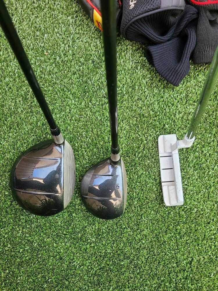 TaylorMade Complete GolfSet +Bag,R360 Driver,300 Wood,SuperSteel Irons,Putter,RH