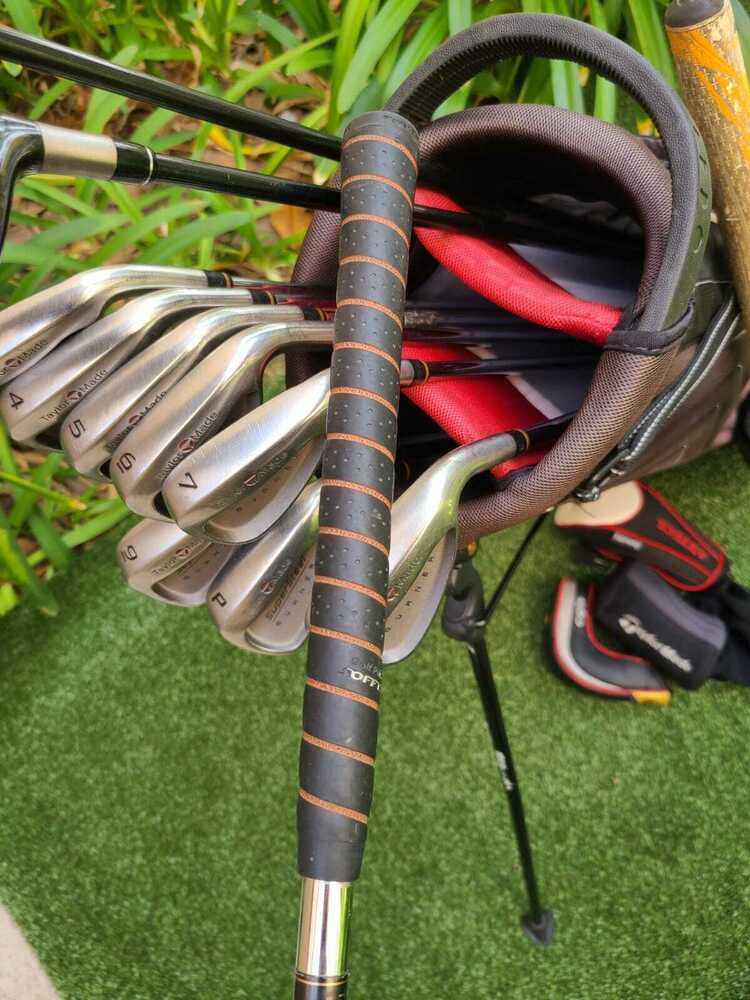 TaylorMade Complete GolfSet +Bag,R360 Driver,300 Wood,SuperSteel Irons,Putter,RH