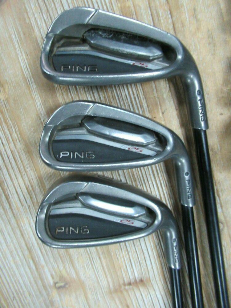 PING G25 BLACK DOT N SET 5 - PW UW PING AWT PING TFC 189 REGULAR F