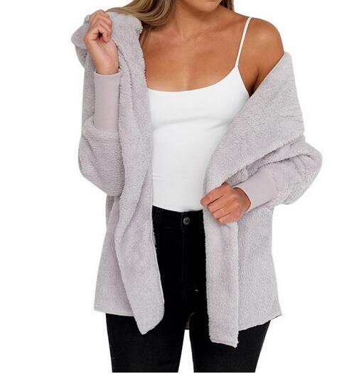 Women's Clothing - 2021 Women's Autumn Winter Casual Loose Fur Cardigans