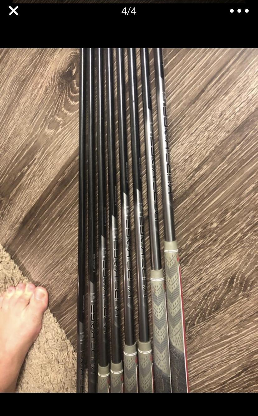 Used Right Handed AP2 714 Forged Stiff Flex Graphite Shaft Iron Set