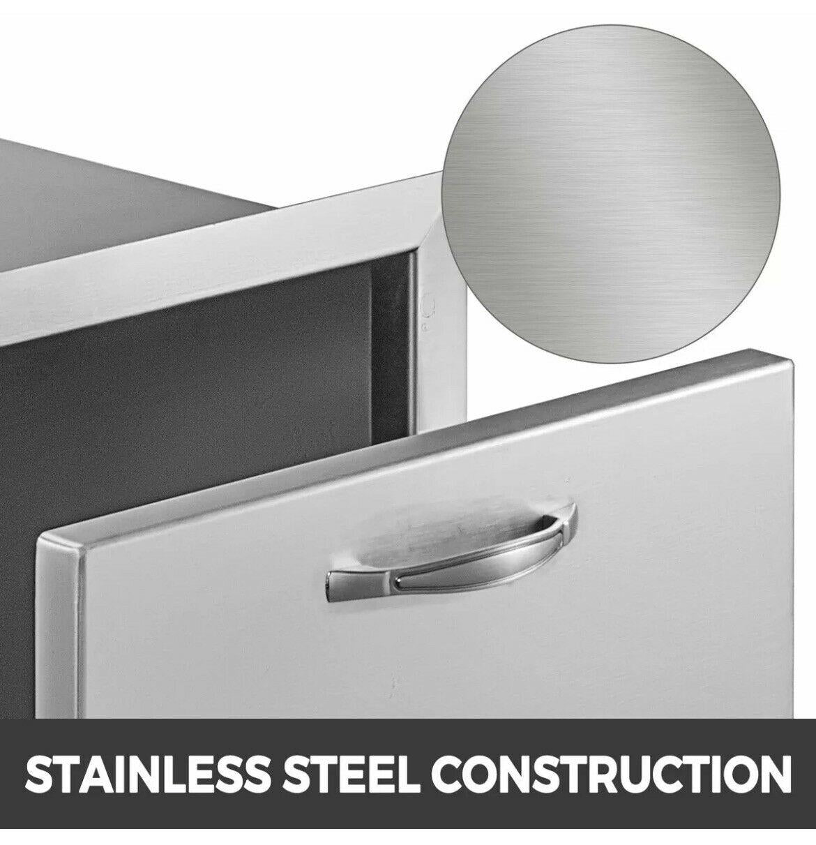 Bull Outdoor Kitchen BBQ Island Propane Storage Drawer Stainless Steel 16"x22"